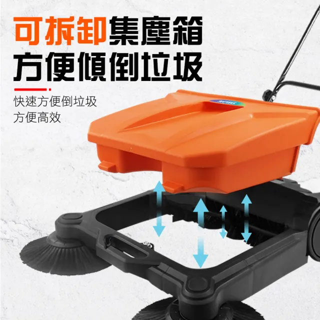 庭院掃地機 手推掃地車 道路清潔車 水泥地掃街車 掃落葉清掃車 清潔車 (吸塵機器人630-S4贈圓刷)