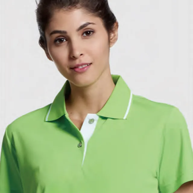 【Sunrise】吸濕快乾排汗POLO衫(青綠)-女款(88132-1)