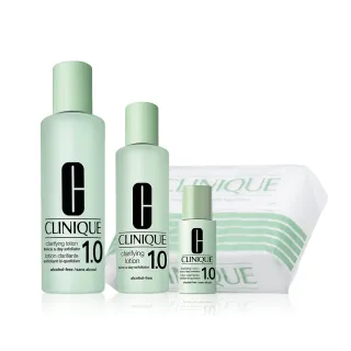 【CLINIQUE 倩碧】前導潔膚水保養升級組(三步驟溫和潔膚水400ml+200ml)