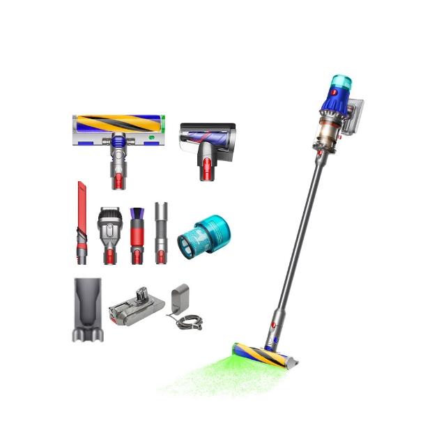 【dyson 戴森】限量福利品 V12 Detect Slim Fluffy SV46 強勁輕量智慧無線吸塵器 光學偵測