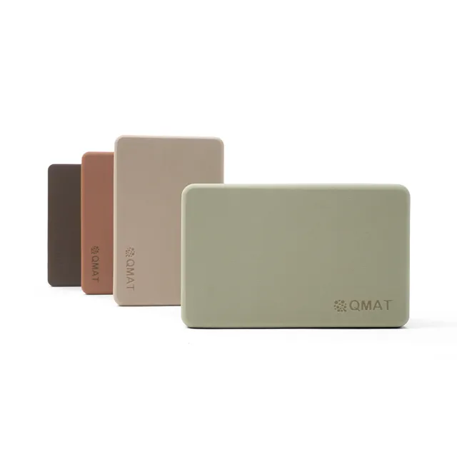【QMAT】加厚瑜珈磚-9色 台灣製(單色系 瑜珈輔具 Yoga Blocks)