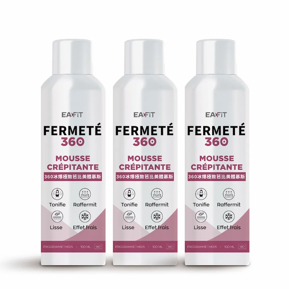 【EAFIT】360冰爆極致芭比美體慕斯(緊緻撫平/調理肌膚 100ml/罐x3入組)