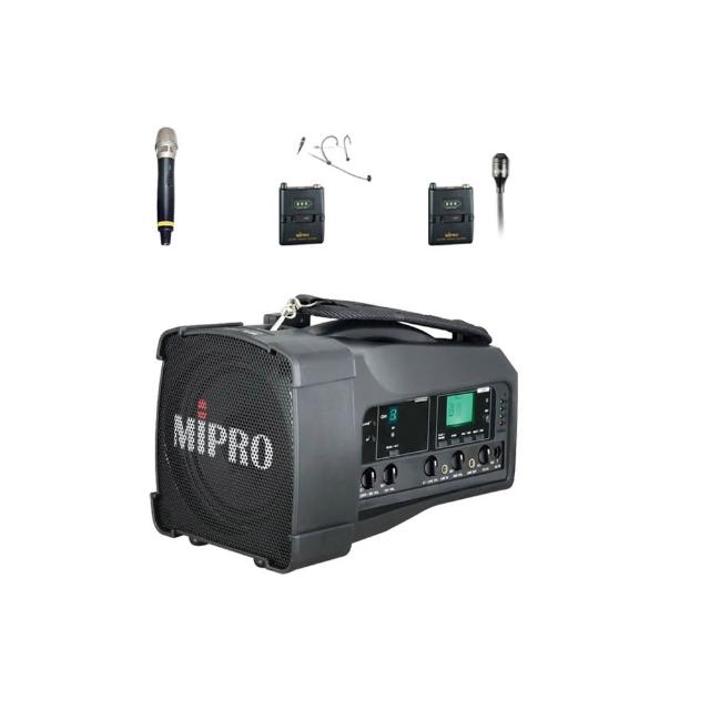 【MIPRO】MA-100 單頻道迷你型無線喊話器5.8G(ACT-58H 配件三擇一)