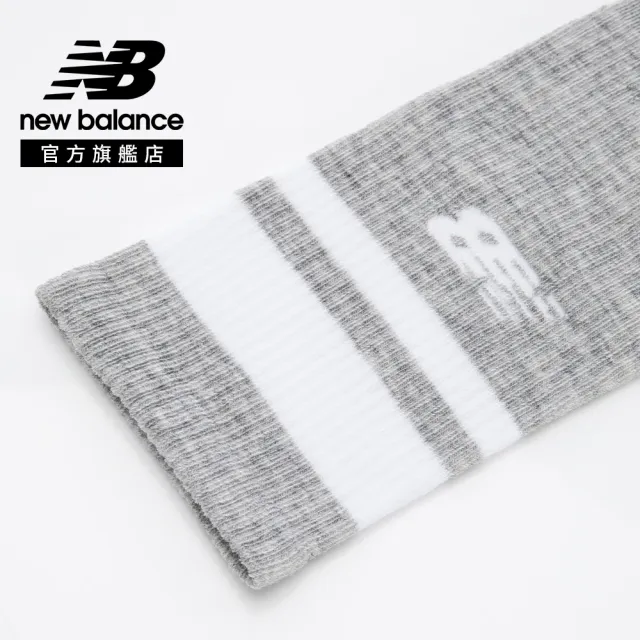 【NEW BALANCE】NB 減壓緩震棉質襪子二入組_LAS61182AS1_中性_白/灰色