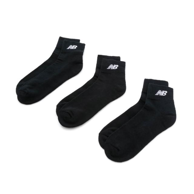 【NEW BALANCE】NB LOGO棉短襪_7232510189_中性_黑色