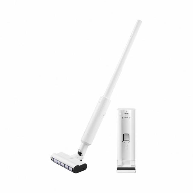Panasonic國際牌 MC-KC1W 無線直立式吸塵器，輕巧設計僅0.85kg，適合日常家用清潔。採用集塵筒方式，本體容量0.1L，三層複合抗菌集塵袋達2L。支援自動模式約10-25分鐘、強勁模式約7分鐘續航，充電僅需3小時。尺寸寬250 x 深76 x 高1165 mm，中國製造，110V電壓，BSMI認證R31417，享1年保固。輕便無線吸塵器，高效除塵首選！