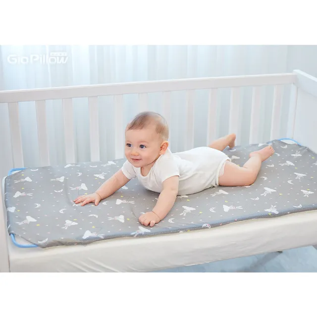 【GIO Pillow】床邊床 51×85cm 智慧二合一有機棉透氣嬰兒床墊 XS號(透氣床墊 可水洗床墊 Joie床邊床可用)