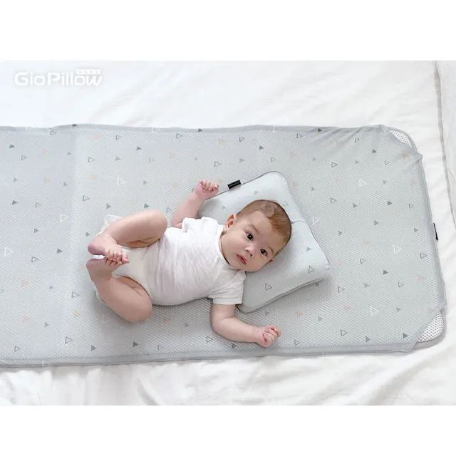 【GIO Pillow】床邊床 51×85cm 智慧二合一有機棉透氣嬰兒床墊 XS號(透氣床墊 可水洗床墊 Joie床邊床可用)