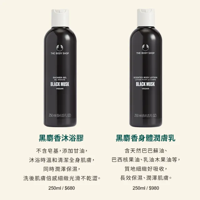 【THE BODY SHOP 美體小舖】黑麝香體香劑-50ML