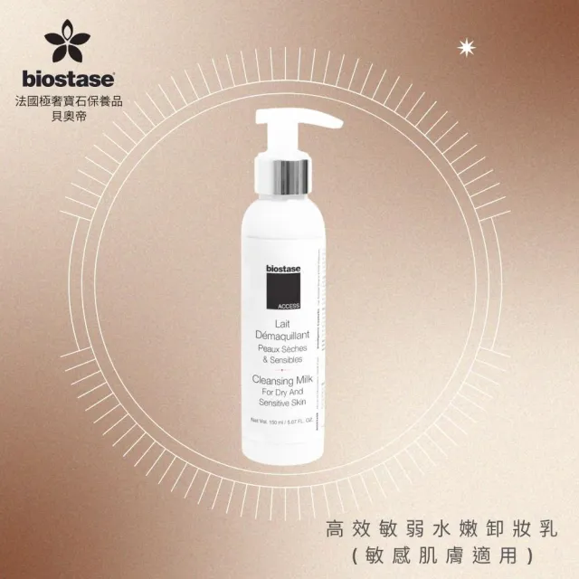 【biostase 貝奧帝】高效敏弱水嫩卸妝乳500ml(卸妝;即期品;濃妝彩妝;敏感肌;全膚質;保濕;舒緩;敏弱;清爽)