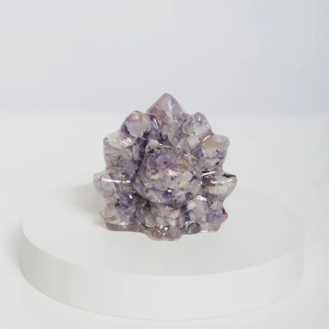 【SPANCONNY 飾品控】開運九尾狐 l 紫水晶 粉水晶 白水晶 l 動物水晶擺件 (智慧貴人/人緣愛情/淨化負能量)