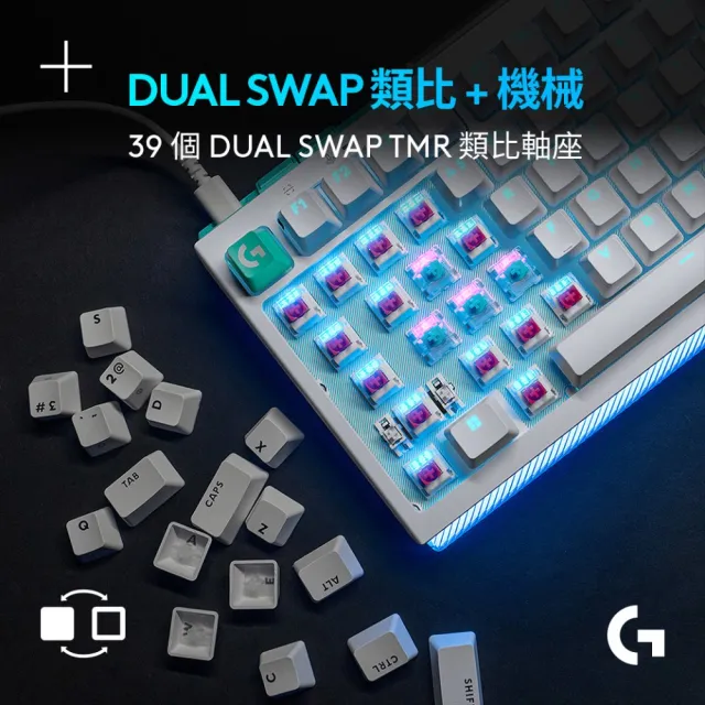【Logitech G】G512 X 75 類比機械雙軸有線電競鍵盤