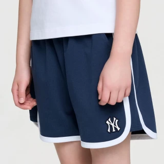 【MLB】童裝 女版運動短褲 紐約洋基隊 (7FSPB0263-50NYS)