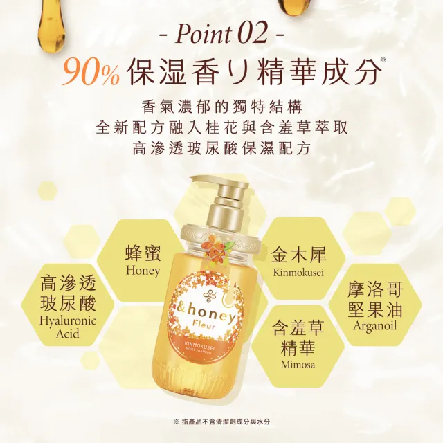 【&honey】日本原裝 蜂蜜洗髮精/潤髮乳/髮油(多款任選 細軟易斷 乾燥髮質)