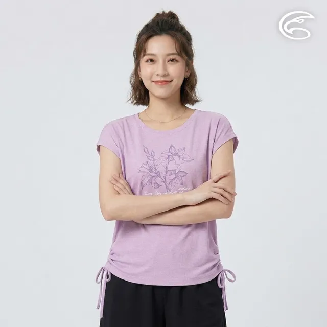 【ADISI】女輕量散熱超透氣抑菌消臭抽皺排汗衣 AL2611020 藤紫 S-2XL｜吸濕排汗 快乾 防臭 輕量 T恤