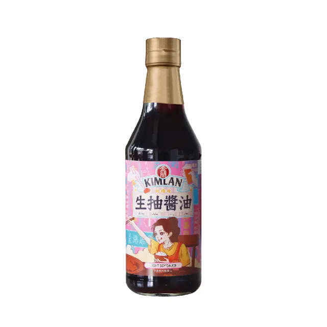 【金蘭食品】金蘭復古限定醬油590ml任選3入組(生抽醬油/老抽醬油/蒸魚醬油)