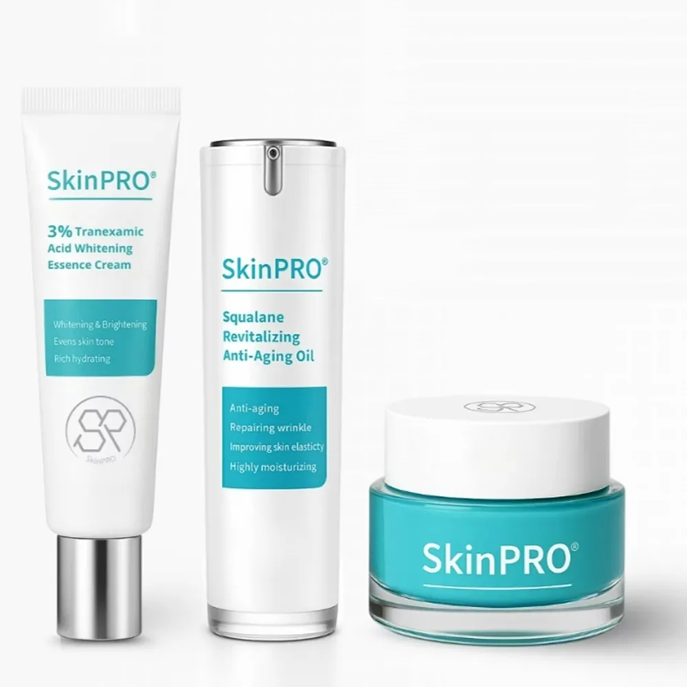 【杏輝醫藥】肌法則 SkinPRO 水光靚白喚采組(傳明酸淨白霜/胜肽彈力精華乳/角鯊修護精華油)