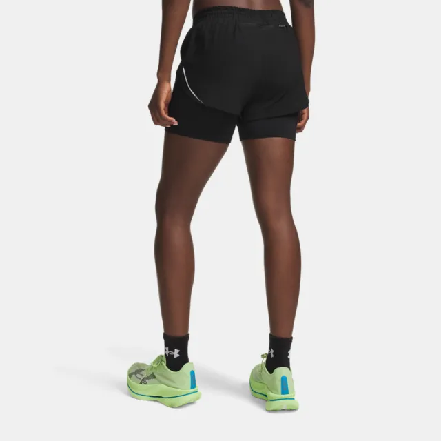 【UNDER ARMOUR】UA 女 Velociti Pro 2-in-1 4吋短褲_6009610-008