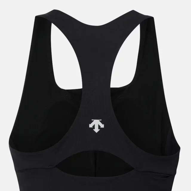 【DESCENTE】背心 女 慢跑 快排 WOMEN GYM-FIT BRA-TOP 黑 SR122PBR12-BLK0