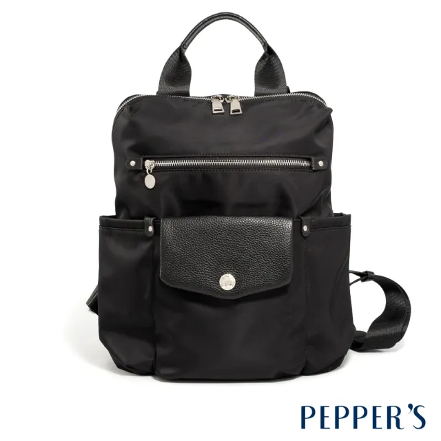 【PEPPER’S】雙11 PEGASUS 尼龍袋鼠子母後背包 - 米卡其/霧灰紫/簡約黑(後背包 尼龍 女包)