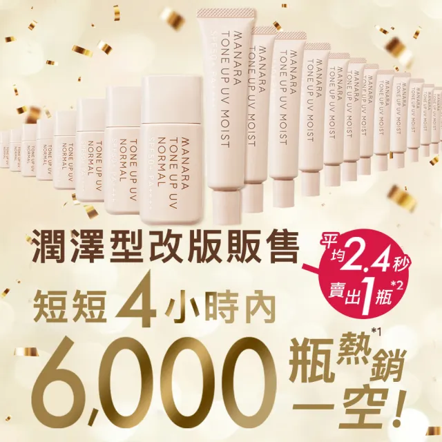 【MANARA 曼娜麗】限時優惠MOMO限定★防曬x潤色一瓶OK! #潤澤型30g*2入(SPF50+PA++++不沾口罩)