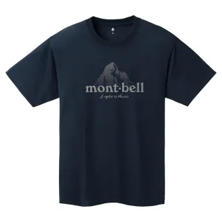 【mont bell】WIC. T DOT LOGO短袖排T 1114733NV海軍藍 OG橘