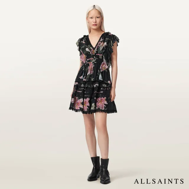 【ALLSAINTS】ZORA 印花短裙 W056RE(常規版型)