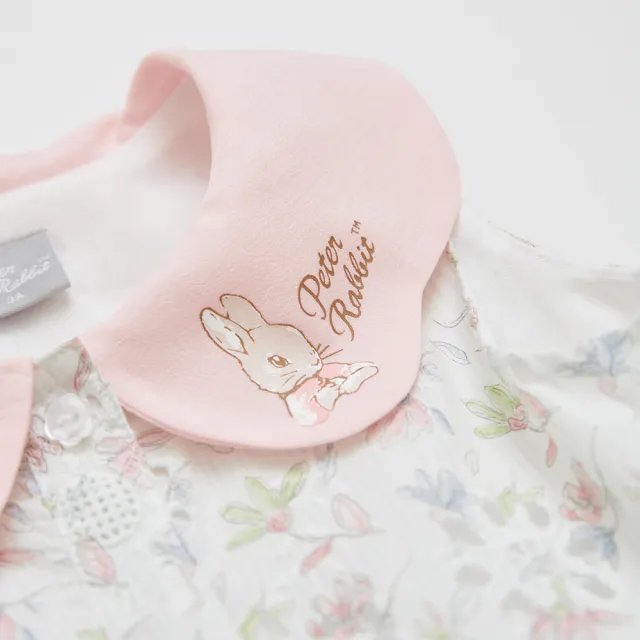 【奇哥】比得兔 女童裝 花語比得花瓣領刺繡洋裝/裙子 (2-4歲)
