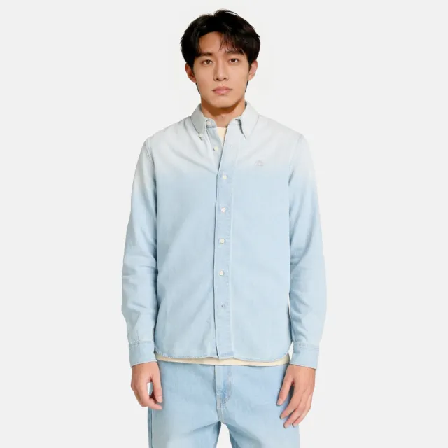 【Timberland】男款水洗白天絲™牛仔襯衫(A6N7QACE)