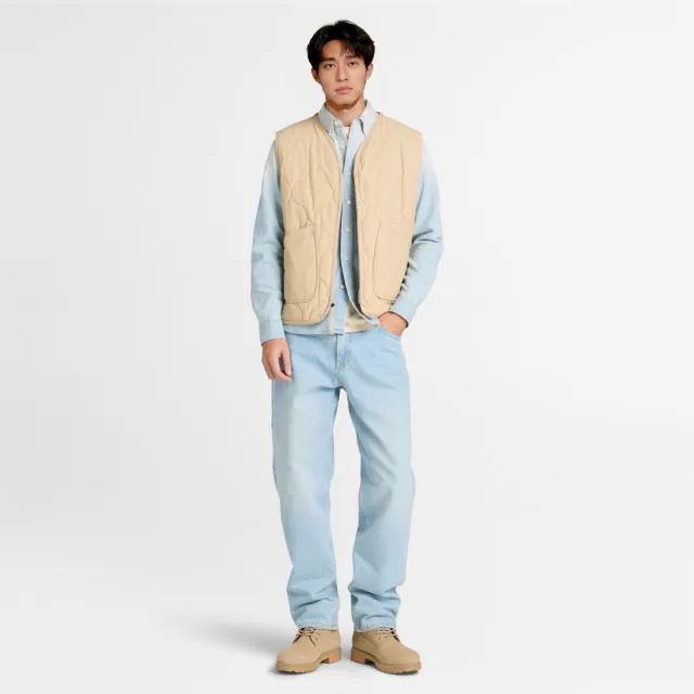 【Timberland】男款水洗白天絲™牛仔襯衫(A6N7QACE)