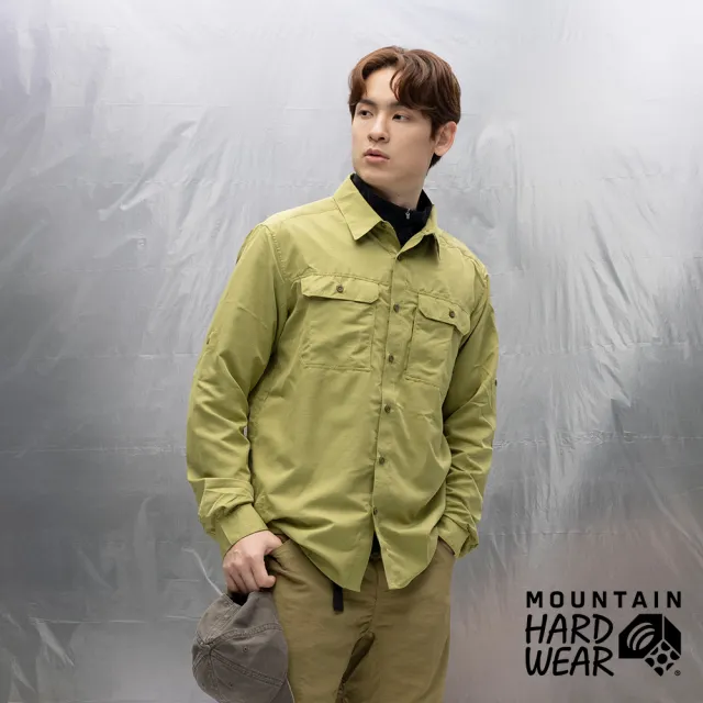 【Mountain Hardwear】Canyon™ Long Sleeve Shirt Men 防曬長袖健行排汗襯衫 淺凡蒂格綠 男款 #2104101