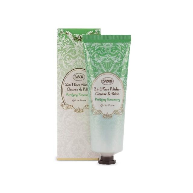 【SABON】官方直營 二合一臉部磨砂潔顏凝露125ml-清新迷迭香