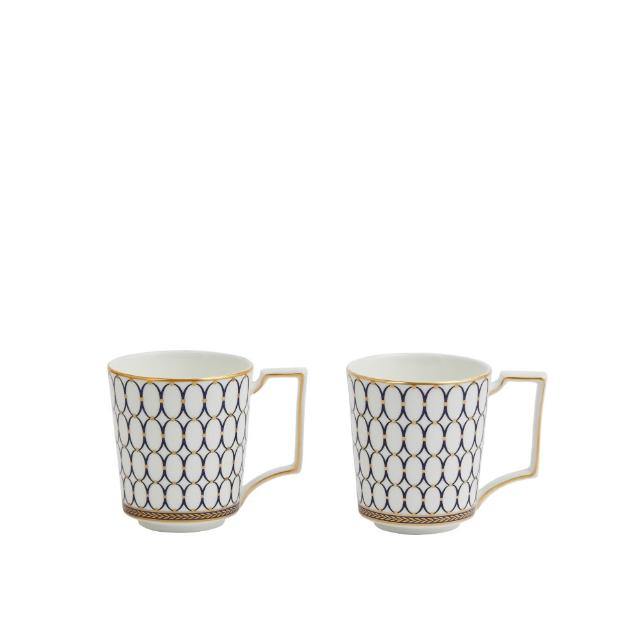 【WEDGWOOD】文藝復興金馬克杯300ml 2入組(官方直營)