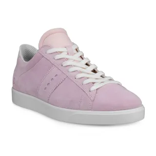 【ecco】STREET LITE W 街頭闖趣簡約休閒鞋 女鞋(玫瑰粉/白色 21280351994)