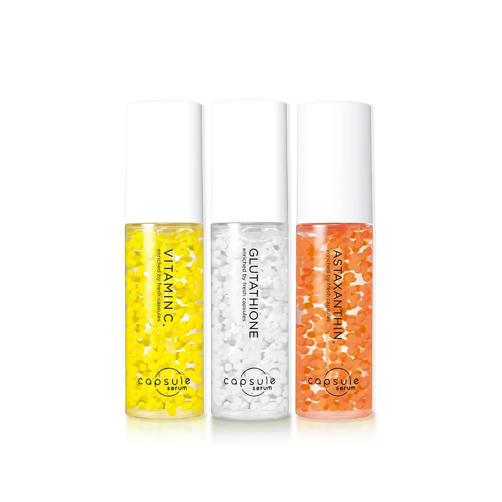 【CAPSULE SERUM 珂蓓思】全方位保養超值組(維他命C精華+緊緻精華+穀胱精華)