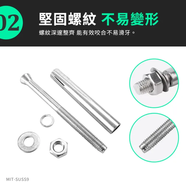 套管壁虎 擴張螺絲 10入 高張力螺絲 8公分 壁虎螺絲 楔型錨栓 裝修工具 白鐵壁虎 185-SUSS8T(膨脹螺栓)