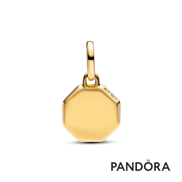 【Pandora 潘多拉】湛藍可鐫刻中型吊飾