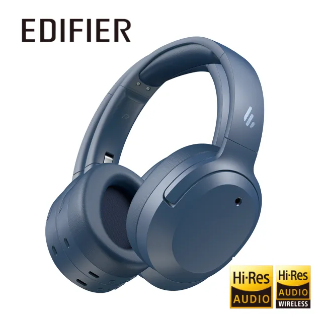 【EDIFIER】W820NB Plus 抗噪雙金標藍牙耳罩(全罩耳機/專屬APP)