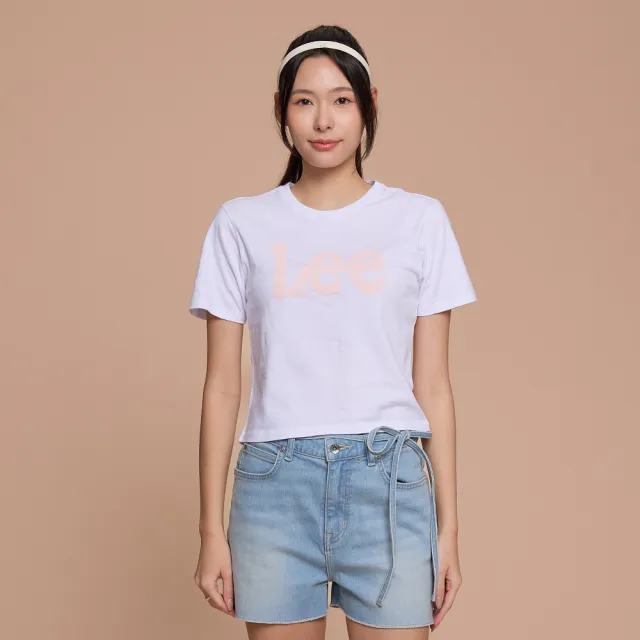 【Lee】女裝 短袖T恤 / 短版 LOGO印花 共3色 季節性版型 / LB602054124 LB602054K11 LB602054K14