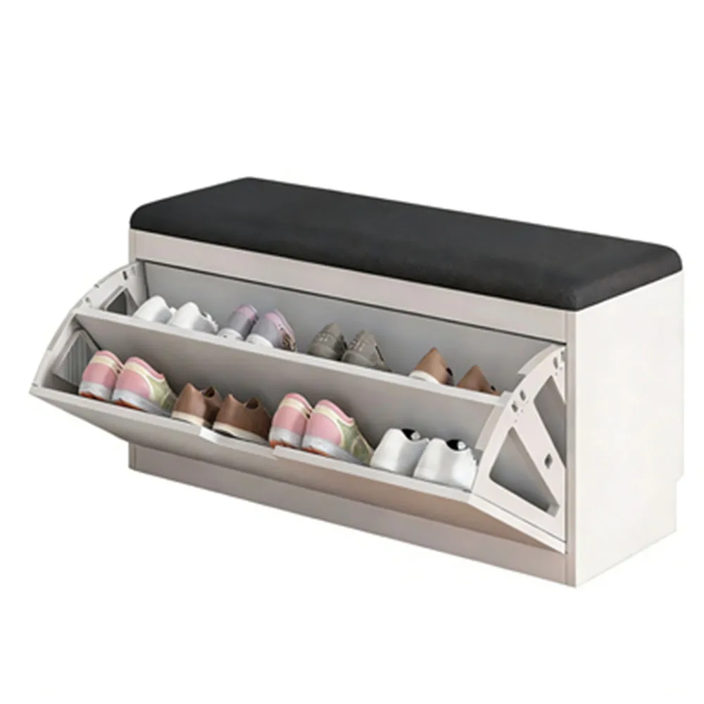 【EARISE 雅蘭仕】騰宏 50*30翻鬥軟包坐墊鞋櫃 換鞋凳收納凳 家用長條凳 進門口簡約現代經濟型