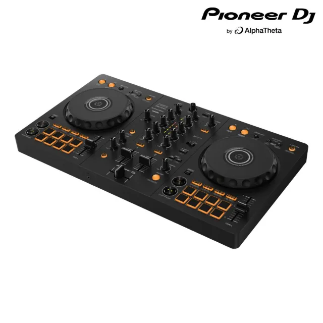 【Pioneer DJ】DDJ-FLX4入門款雙軟體DJ控制器 + DM-50D入門款主動式監聽喇叭-5吋款-二色(成對販售)