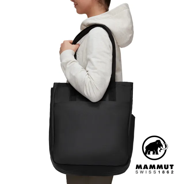 【Mammut 長毛象官方直營】Seon Tote Bag 15L休閒筆電手提包 黑色 #2810-00230