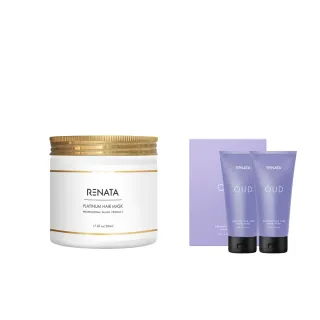 【RENATA 蕾娜塔】鉑金修護髮膜 500ml(官方直營/居家髮膜/漂染燙髮適用/護髮潤髮/水潤滋養/柔軟光澤)
