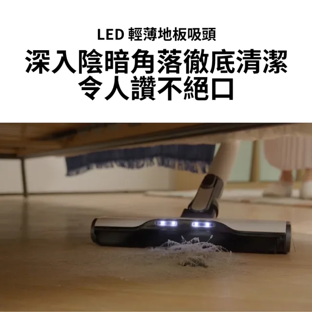 【LG 樂金】CordZero A9X蒸氣濕拖自動集塵無線吸塵器/吸頭收納x除蟎(A9X-STEAM 雪霧白)
