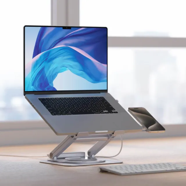【ADAM 亞果元素】Hub Stand Ultra USB-C 磁吸集線器支架(全金屬鋁合金打造)