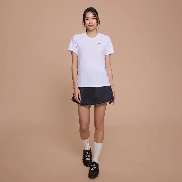 【Lee】女裝 短袖T恤 / 左胸小LOGO織標 共3色 標準版型 / LB602056721 LB602056K11 LB602056K14