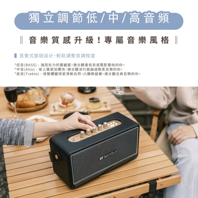 【SANSUI 山水】聲之魂 氣動Hi-Fi 藍牙音響(SOAIR-R1)