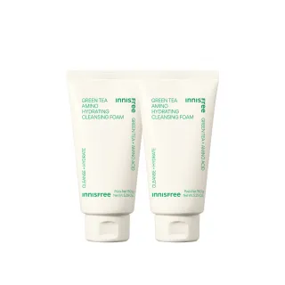 【innisfree】官方直營 綠茶保濕胺基酸潔面乳150g(2入組)