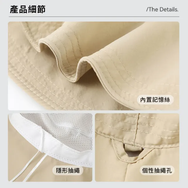 【Sumfun】日系夏日百搭漁夫帽 系帶兩用圓頂漁夫帽 透氣可捲收盆帽 遮陽帽 登山帽 沙灘帽 休閒帽女