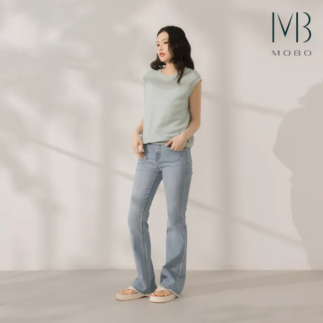 【MO-BO】可拆式透視菱格上衣
